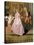 L'Enseigne De Gersaint, 1720-Jean Antoine Watteau-Stretched Canvas