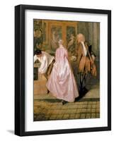 L'Enseigne De Gersaint, 1720-Jean Antoine Watteau-Framed Giclee Print