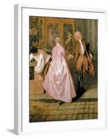 L'Enseigne De Gersaint, 1720-Jean Antoine Watteau-Framed Giclee Print