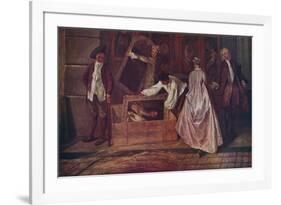 'L'Enseigne de Gersaint (fragment)', 1720-1721, (1937)-Jean-Antoine Watteau-Framed Giclee Print