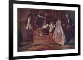 'L'Enseigne de Gersaint (fragment)', 1720-1721, (1937)-Jean-Antoine Watteau-Framed Giclee Print