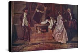 'L'Enseigne de Gersaint (fragment)', 1720-1721, (1937)-Jean-Antoine Watteau-Stretched Canvas
