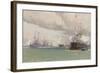 L'entente Cordiale: the Royal Yacht Victoria & Albert III Reviewing the Anglo-French Fleet in Cowes-Eduardo de Martino-Framed Giclee Print