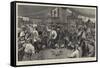 L'Entente Cordiale, Visit of English Troops to the French Transport Tonquin at Colombo-null-Framed Stretched Canvas