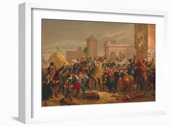 L'Entree D'Henri IV a Paris (The Entry of Henri IV into Pari), 1817-Francois Pascal Simon Gerard-Framed Giclee Print