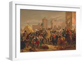 L'Entree D'Henri IV a Paris (The Entry of Henri IV into Pari), 1817-Francois Pascal Simon Gerard-Framed Giclee Print