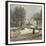 L'entrée de la Grande-Rue à Argenteuil, l'hiver-Claude Monet-Framed Giclee Print