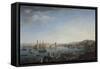 L'entrée du port de Marseille-Claude Joseph Vernet-Framed Stretched Canvas