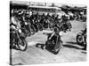 L'Equipee Sauvage THE WILD ONE by Laszlo Benedek with Marlon Brando, 1953 (b/w photo)-null-Stretched Canvas