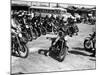 L'Equipee Sauvage THE WILD ONE by Laszlo Benedek with Marlon Brando, 1953 (b/w photo)-null-Mounted Photo