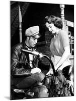 L'Equipee Sauvage THE WILD ONE by Laszlo Benedek with Marlon Brando and Mary Murphy, 1953 (b/w phot-null-Mounted Photo