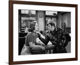 L'Equipee Sauvage THE WILD ONE by Laszlo Benedek with Marlon Brando and Mary Murphy, 1953 (b/w phot-null-Framed Photo