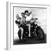 L'Equipee Sauvage THE WILD ONE by Laszlo Benedek with Marlon Brando and Mary Murphy, 1953 (b/w phot-null-Framed Photo