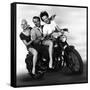 L'Equipee Sauvage THE WILD ONE by Laszlo Benedek with Marlon Brando and Mary Murphy, 1953 (b/w phot-null-Framed Stretched Canvas