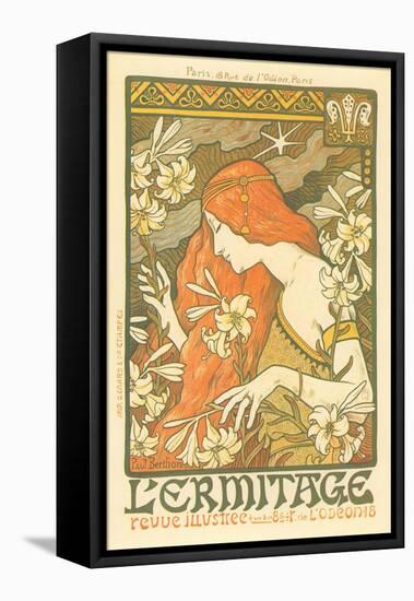 L'Ermitage Magazine Cover-null-Framed Stretched Canvas