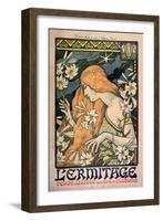 L'Ermitage, Revue Illustrée, Poster, 1897-Paul Berthon-Framed Giclee Print