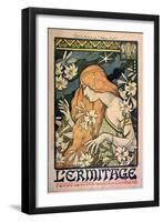 L'Ermitage, Revue Illustrée, Poster, 1897-Paul Berthon-Framed Giclee Print