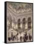 L'escalier de l'Opéra-Louis Beroud-Framed Stretched Canvas