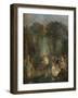 'L'Escarpolette', c1710-Jean-Antoine Watteau-Framed Giclee Print