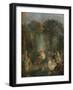 'L'Escarpolette', c1710-Jean-Antoine Watteau-Framed Giclee Print