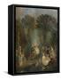 'L'Escarpolette', c1710-Jean-Antoine Watteau-Framed Stretched Canvas