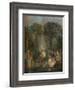 'L'Escarpolette', c1710-Jean-Antoine Watteau-Framed Giclee Print