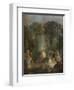'L'Escarpolette', c1710-Jean-Antoine Watteau-Framed Giclee Print