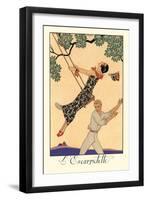 L'Escarpotette-Georges Barbier-Framed Art Print