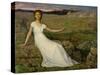 L'espoir (Hope). Oil on canvas (1872) 102.5 x 129.5 cm.-Pierre Puvis de Chavannes-Stretched Canvas