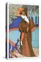 L'Estampe Moderne: La Femme Au Paon-Louis John Rhead-Stretched Canvas