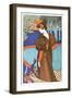 L'Estampe Moderne: La Femme Au Paon-Louis John Rhead-Framed Art Print