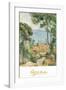 L'Estaque a Villa d'if-Paul Cézanne-Framed Art Print