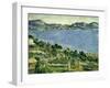 L'Estaque. Landscape in the Gulf of Marseille, about 1878/79-Paul Cézanne-Framed Giclee Print