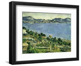 L'Estaque. Landscape in the Gulf of Marseille, about 1878/79-Paul Cézanne-Framed Giclee Print