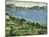 L'Estaque. Landscape in the Gulf of Marseille, about 1878/79-Paul Cézanne-Mounted Giclee Print