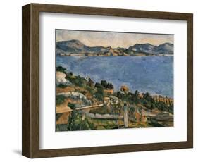 L'Estaque, View of the Bay of Marseille, 1878-1879-Paul Cézanne-Framed Art Print