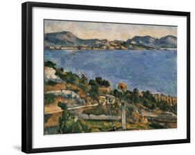 L'Estaque, View of the Bay of Marseille, 1878-1879-Paul Cézanne-Framed Art Print