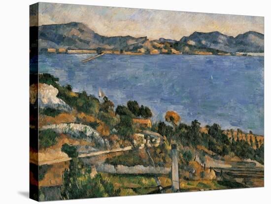 L'Estaque, View of the Bay of Marseille, 1878-1879-Paul Cézanne-Stretched Canvas