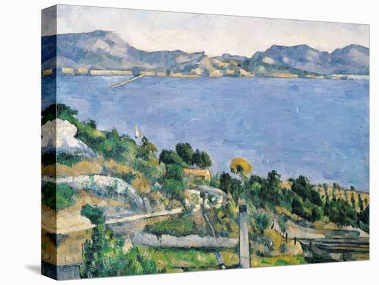 L'Estaque, View of the Bay of Marseilles, circa 1878-79-Paul C?zanne-Stretched Canvas