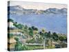 L'Estaque, View of the Bay of Marseilles, circa 1878-79-Paul C?zanne-Stretched Canvas