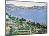 L'Estaque, View of the Bay of Marseilles, circa 1878-79-Paul C?zanne-Mounted Premium Giclee Print