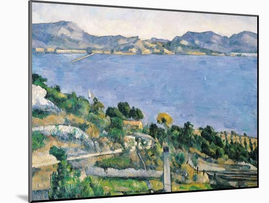 L'Estaque, View of the Bay of Marseilles, circa 1878-79-Paul C?zanne-Mounted Giclee Print