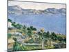 L'Estaque, View of the Bay of Marseilles, circa 1878-79-Paul C?zanne-Mounted Giclee Print