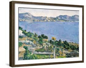 L'Estaque, View of the Bay of Marseilles, circa 1878-79-Paul C?zanne-Framed Giclee Print