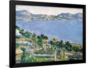 L'Estaque, View of the Bay of Marseilles, circa 1878-79-Paul C?zanne-Framed Giclee Print