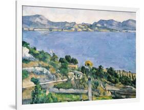 L'Estaque, View of the Bay of Marseilles, circa 1878-79-Paul C?zanne-Framed Giclee Print