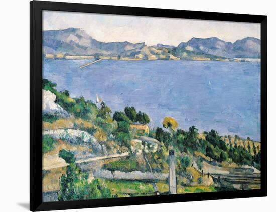 L'Estaque, View of the Bay of Marseilles, circa 1878-79-Paul C?zanne-Framed Giclee Print