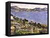 L'Estaque vue du golfe de Marseille-Paul Cézanne-Framed Stretched Canvas