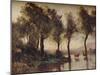 'L'Etang', (The Ponds), 19th century, (1910)-Jean-Baptiste-Camille Corot-Mounted Giclee Print