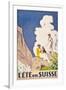 L'Ete En Suisse, Poster by the Swiss Office of Tourism, 1921-Emil Cardinaux-Framed Giclee Print